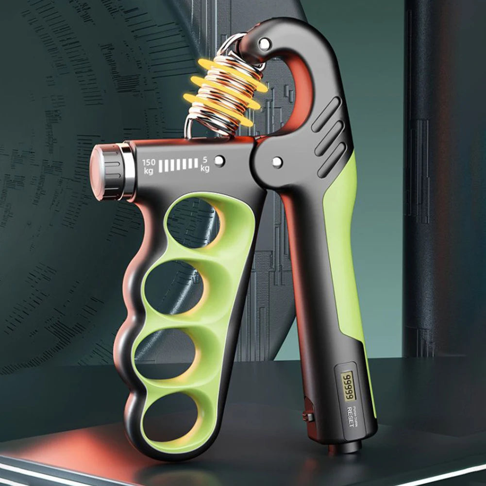 Hand Grip Strengthener 5-100Kg Adjustable Resistance Wrist Expander Anti Slip Ergonomic Hand Strength Exerciser with Counter